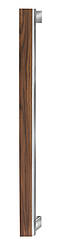 1760.* Edelstahl m. Einleger Holzoptik Wenge oder Sonderfarbe / 645 mm Länge